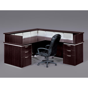 DMI Executive Pimlico Reception Desk w/ Modesty Panel & Return - Product Picture 3