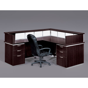 DMI Executive Pimlico Reception Desk w/ Modesty Panel & Return -  Product Picture 2