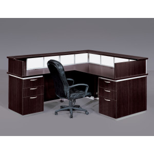 DMI Executive Pimlico Reception Desk w/ Modesty Panel & Return - Product Picture 2
