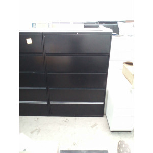 AFS Black 5 Drawer Lateral File Cabinets -  Product Picture 3