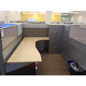 Refurb Blend Pre Owned Herman Miller Ethospace Cubicle Station -  Product Picture 2