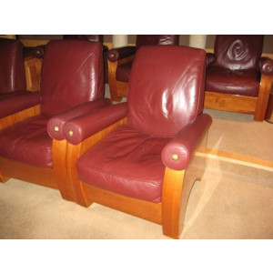 MGM Leather Movie Style Lounge Chair -  Product Picture 1