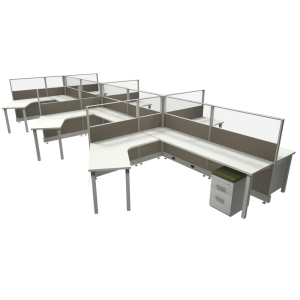 Novo Cubicle Workstation (Multiple Sizes Available) -  Product Picture 8