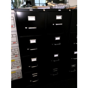 4 Drawer Black Vertical File Cabinet -  Product Picture 2