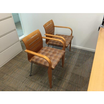 Haworth Wood Trim Guest Chair