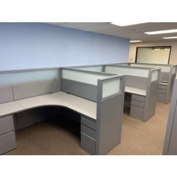 Pre Owned Steelcase Answers Cubicle Metallic 