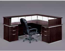 DMI Executive Pimlico Reception Desk w/ Modesty Panel & Return