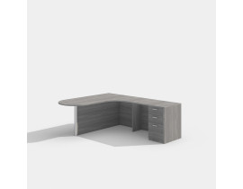 Cherryman Amber L Shape Laminate Desk