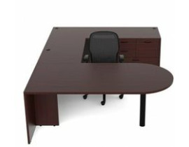Cherryman Amber Bullet Shape Laminate Desks