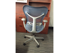Herman Miller Mirra Blue Grey Chair 