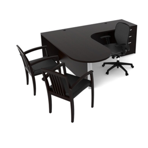 The Perfect Cherryman Amber Bullet Shape Laminate Desks