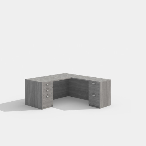 Cherryman Amber L Shape Laminate Desk