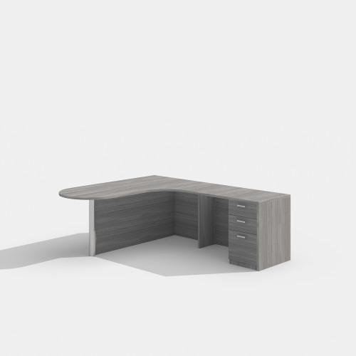 Cherryman Amber L Shape Laminate Desk