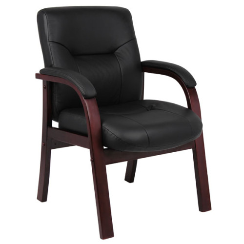 The Perfect Boss B8909 Wood Trim Guest Chair