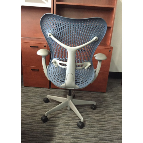 Herman Miller Mirra Blue Grey Chair 