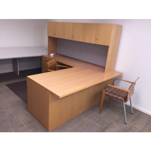 The Perfect Haworth Maple L Shape Desk