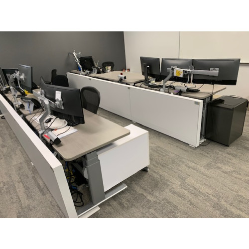 Steelcase Electric Height Adjustable Benching Stations (72