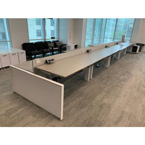 The Perfect Steelcase Electric Height Adjustable Benching Stations (72