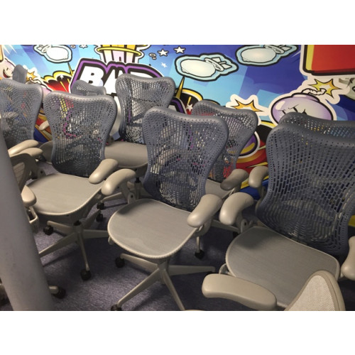 Herman Miller Mirra Blue Grey Chair 