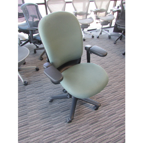 The Perfect Steelcase Green High Back Fabric Task Chair
