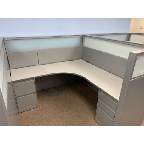 Pre Owned Steelcase Answers Cubicle Metallic 